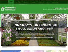 Tablet Screenshot of lonardosgreenhouse.com
